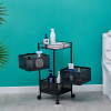 Multipurpose Rotating Storage Shelf Square Kitchen Organizer No Assembly Required