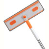2in1 Window Squeegee Cleaner with Extension Pole,Telescopic Window Washing Equipment 180°Adjustable Head, Glass Cleaning Tools