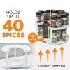 2-Tier Rotating Kitchen Countertop Spice Rack Organizer