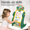 3-in-1 Easel (Black Board and White Board) – Dino