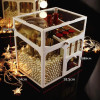 3 Compartment Glass Makeup Brush Organizer