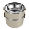 Portable 2/3/4 Layers Picnic Box Outdoor Camping Stainless Steel Insulated Lunch Box Large Capacity Circular Lunch Box With Lid