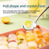 Plastic round Ice Cube Mold with Lid Home Kitchen Ice Tray Ball Shaped Freezer Ice Maker Tool