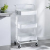 Cosmetic Wheels Cleaning Tool Trolly Beauty Stainless Steel Trolley Drinks Cart Salon Medical Werkzeugwagen Manicure Auxiliary