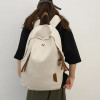 Fashion Man & Women's Nylon Cloth Solid Color  Student Schoolbag