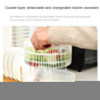 Vegetable Dehydrator Greens Washer Dryer Drainer Crisper Strainer Vegetables Salad Spinner Lettuce Leaf for Washing Drying Leafy