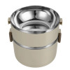 Portable 2/3/4 Layers Picnic Box Outdoor Camping Stainless Steel Insulated Lunch Box Large Capacity Circular Lunch Box With Lid