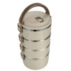 Portable 2/3/4 Layers Picnic Box Outdoor Camping Stainless Steel Insulated Lunch Box Large Capacity Circular Lunch Box With Lid