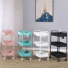 Trolley With Storage Tier Island Premium 4 Drawer Wheel Rolling Home Restaurant Serving Locking Food Kitchen Cart