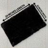 Rabbit Fur Mat Medium Size 24x16 Inches