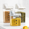 Acrylic Food Storage Jar with Measuring Cup – Rice, Pulses & Cereal Container