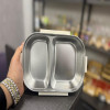 2-Compartment Bento Lunch Box with Spoon & Fork