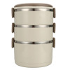 Portable 2/3/4 Layers Picnic Box Outdoor Camping Stainless Steel Insulated Lunch Box Large Capacity Circular Lunch Box With Lid