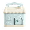 Durable Plastic Cartoon Piggy Bank Shape Coin Storage Pot Gift Blue Money Pot Cartoon Coin Container