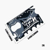 18 in 1 Credit Card Size Multi-Tool for Quick Repairs & Can Opener