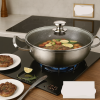 Stainless Steel Frying Pan – Non-Stick Honeycomb Wok for Gas Stove (28cm)
