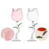Rose Flower Shaped Glass