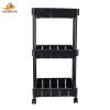 3 Tier Trolley Black