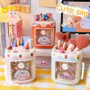 Multi-Grid Pen Holder Desk Organizer