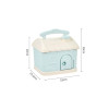 Durable Plastic Cartoon Piggy Bank Shape Coin Storage Pot Gift Blue Money Pot Cartoon Coin Container