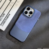 Premium Two Tone Colour Velvet Touch Denim Case