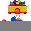 Hammer Table Ball Pound Toy for Kids, Educational Activity Toy Game with 6 Different Colored Balls
