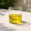 Golden Bottom Crystal Glass - Round - Set of 6