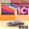 Transparent Wireless + Bluetooth Dual-Mode Rechargeable Mouse