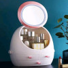 Oval Mirror Cosmetic Storage Organizer | Makeup Storage Box