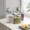 Acrylic Food Storage Jar with Measuring Cup – Rice, Pulses & Cereal Container