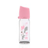 Farlin Wide-Neck Glass Feeding Bottle 240ml – Pink - AB-32010