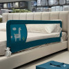 Baby Bed Fence Safety Barrier Pack Of 2 Sides Dark Blue