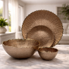 Royal Ember 14 Pcs Glass Serving Set – Bronze