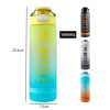 1L PH Water Bottle, Portable Gym Fitness