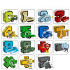 DIY Creative Education Blocks Assembling Action Figure Transformation Number Deformation Robot