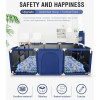Extra Large Playpen | Play Yard for Babies | Football | Basketball | Blue