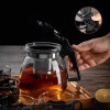 Heat resistant glass tea pot with 4 cups