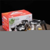 Heat resistant glass tea pot with 4 cups