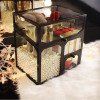 3 Compartment Glass Makeup Brush Organizer