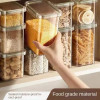 4-Piece Airtight Food Storage Container Set – Stackable Plastic Pantry Organizers