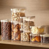 4-Piece Airtight Food Storage Container Set – Stackable Plastic Pantry Organizers
