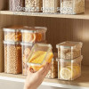 4-Piece Airtight Food Storage Container Set – Stackable Plastic Pantry Organizers
