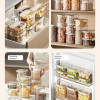 4-Piece Airtight Food Storage Container Set – Stackable Plastic Pantry Organizers