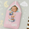 Velvet Baby Carry Nest - Pink | It's a Girl Edition