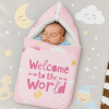 Velvet Newborn Carry Nest Pink | Welcome to the World Edition