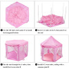 Princess Tent Girls Pink Large Playhouse With Lights for Indoor and Outdoor