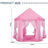 Princess Tent Girls Pink Large Playhouse With Lights for Indoor and Outdoor