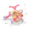 Huanger 5in1 Multifunction Motor Bike Style Baby Walker with Music Pink