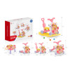Huanger 5in1 Multifunction Motor Bike Style Baby Walker with Music Pink