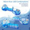 Infantes 3 Pc Ball Pit Kids Tunnel Tent Ocean Blue + Free 50 Balls